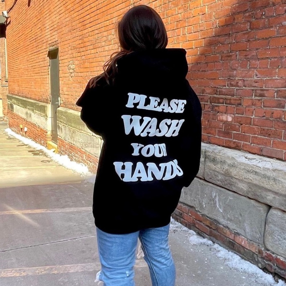 TALENTLESS Please Wash Your Hands Hoodie size XL